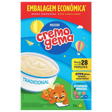 Cremogema Maizena Tradicional Caixa (550g)